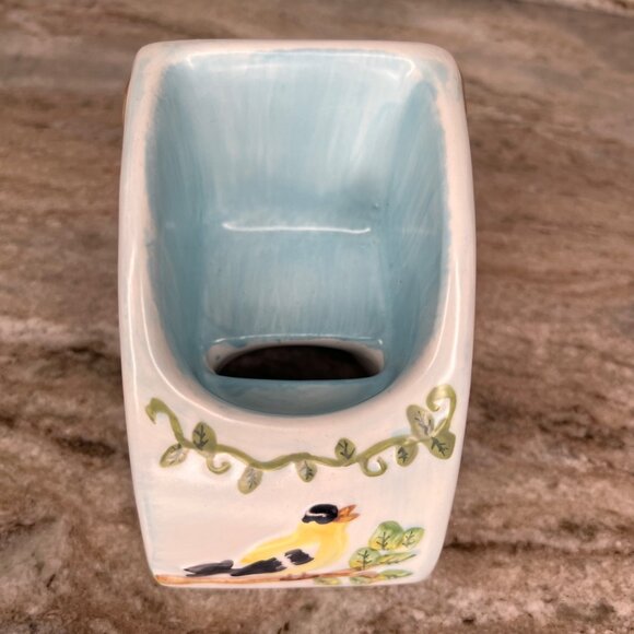 Vintage 2003 Phone Where Cell Phone Holder Ceramic Hand Painted - Picture 8 of 11